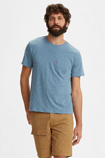 Levi's Ανδρικό μπλουζάκι 100% βαμβακερό με μονή τσέπη με λαιμόκοψη 19342