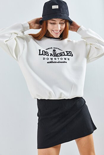 Bianco Lucci Women's Printed 3 Thread Sweatshirt