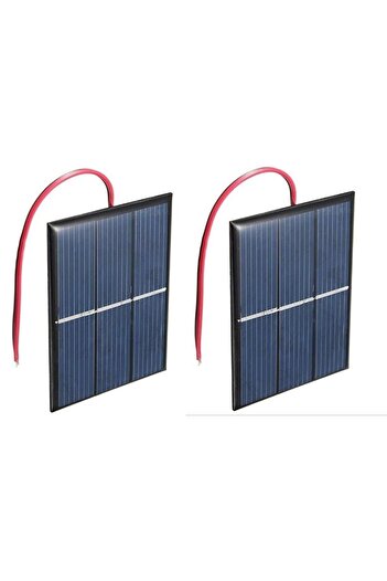 Dünya Magnet 2 Adet Güneş Paneli Solar Panel 3,5v 1w 200 Mah Arduino Güneş Enerjisi Batarya Güneş Pili