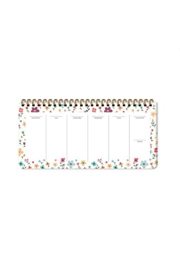 KESKİN COLOR 13x27 Weekly Planner - Little Floral