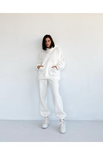 Machetta Women's Hooded Tracksuit Set White