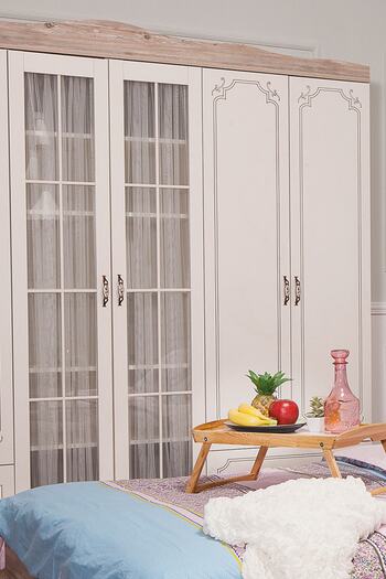 Modalife Grand 6 Kapaklı Perdeli Gardırop - Aytaşı