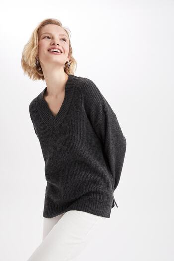 DeFacto Oversize Fit V-Neck Tunic