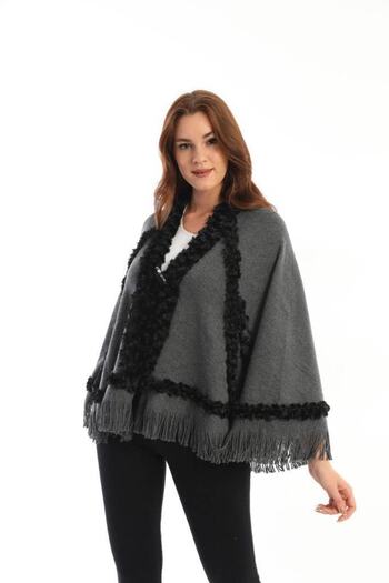 ARMİZA Women's Winter Poncho (There Very Soft and Warm)