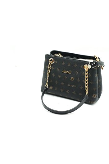 Armine 332 Bag Black Printed 18x30 Cm