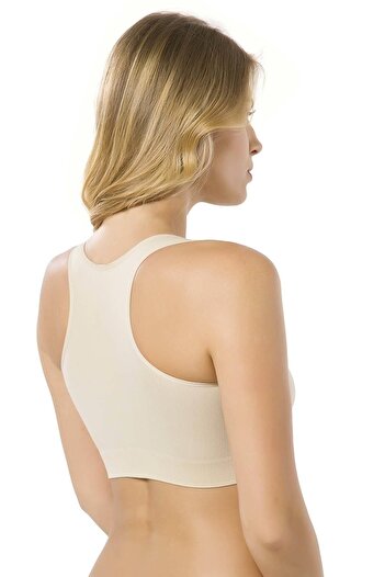 Emay Women's Skin Seamless Sports Bustier Bra