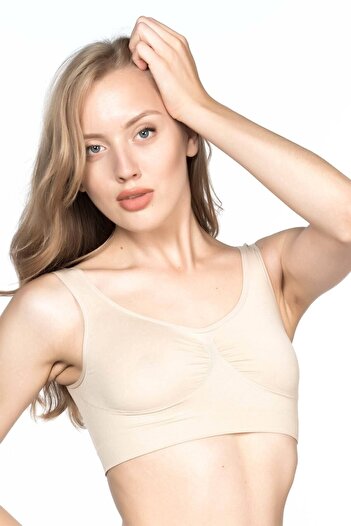 Emay Women's Skin Soft Thick Strap Bustier 4005