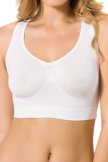 Emay Women's White Thick Strap Bustier 4005