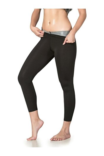 NEDEFİT Zayıflama Incelme Terleme Ekstra Yüksek Bel Unisex Termal Tayt Sauna Tayt