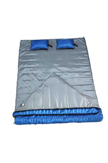 CAMP STORY Masiv-18 350 Gr Sac de dormit căptușit dublu cu fermoar dublu Albastru