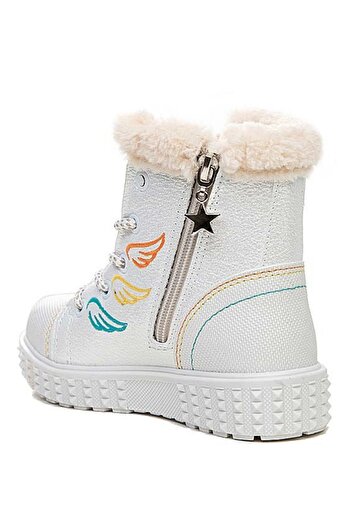 Aleza Shoes Kız Çocuk Kürklü Su Soğuk Geçirmez Bot