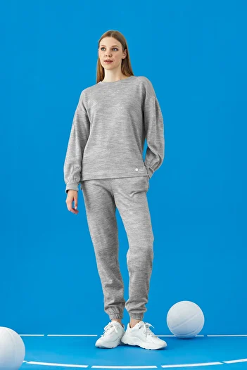 GİZZEY 20706 Women's Crew Neck Tracksuit Set