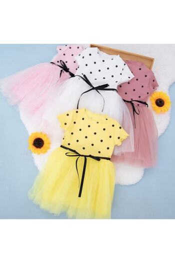 laqaydükkan34 Baby Girl Polka Dot Tutu Dress