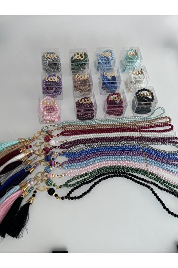 Markapolin Pearl Rosary 12 Pieces Mixed Color