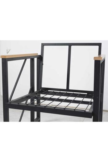 Kırlenta Liva 2+1+1 + Masa Gri Bahçe Mutfak Balkon Mobilyası
