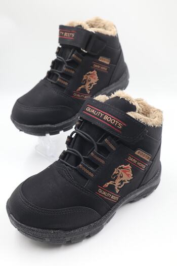 nazenintasarımlar Children's Woolen Winter Cold-Resistant Lightweight Daily Boots