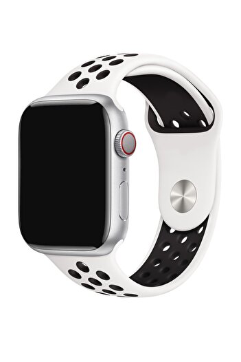 TECHNOMEN Apple Watch Uyumlu 42-44-45 Mm A Kalite Bileklik Spor Band Delikli Kordon T500 Dt No 1 Mg37 T700s