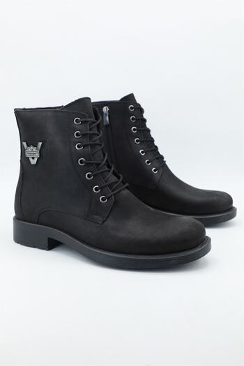 Voyager Shoesy Нубкова шкіра на блискавці та шнурівці, повсякденні черевики