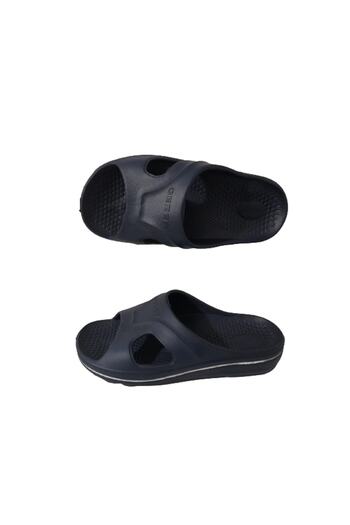 GEZER Unisex Navy Blue-white Striped Bathroom Balcony Beach-sea-pool Daily Slippers