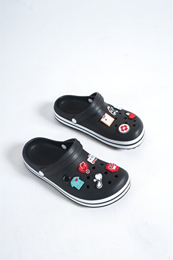 OZYO Black Accessories Flat Clogs Sabo Doctor Nurse Hospital Eva Summer Beach Daily Slippers