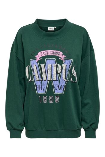 ONLY Φούτερ με λαιμόκοψη Onlluna L/s University Box Swt με στάμπα
