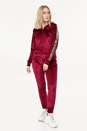 İkmal Leoparlı Bordo Kadaife Takım