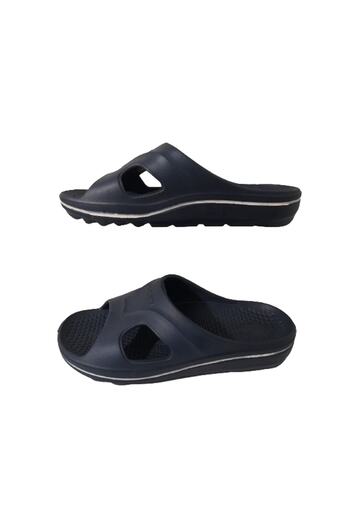GEZER Unisex Navy Blue-white Striped Bathroom Balcony Beach-sea-pool Daily Slippers