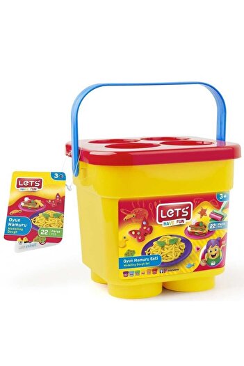 Lets Bucket Play Dough 6 Colors + 16 Molds L8902