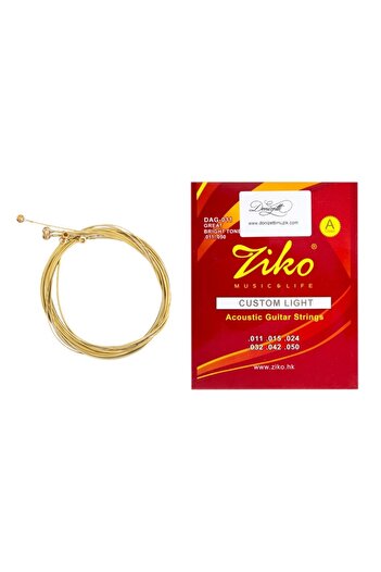 Donizetti Tiko Professional Acoustic Guitar String and Wood Plectrums Set