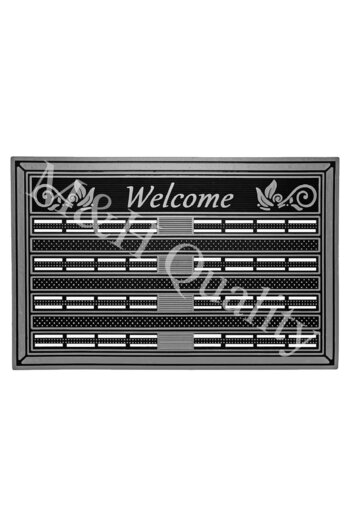 M&H Quality Welcome Summer Door Mat Gray Color