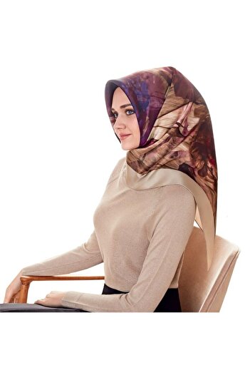 Armine Sport Twill (TİVİL) Nostalji Özel Üretim Eşarp Bej Vişneçürüğü Vizon