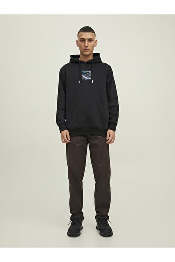 Jack & Jones Φούτερ με στάμπα με κουκούλα