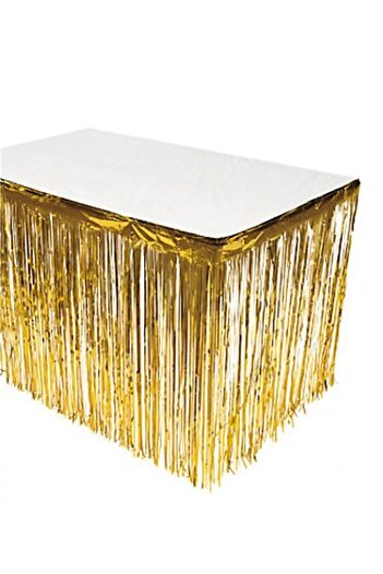 ikm balon Metallized Table Skirt Gold