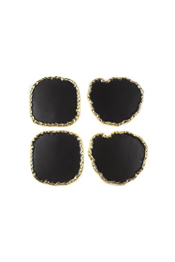 Mikasa Moor Porcelain 4-Piece Black Mini Service 14X13Cm
