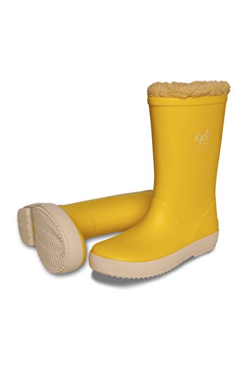IGOR Kadın / Kız Yağmur Botu W10207 Splash Nautıco Borreguıto 008-amarillo