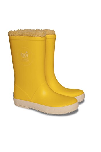 IGOR Kadın / Kız Yağmur Botu W10207 Splash Nautıco Borreguıto 008-amarillo