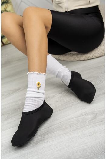 Savana Winter Home Booties with Fleece Inside and Thin Sole
