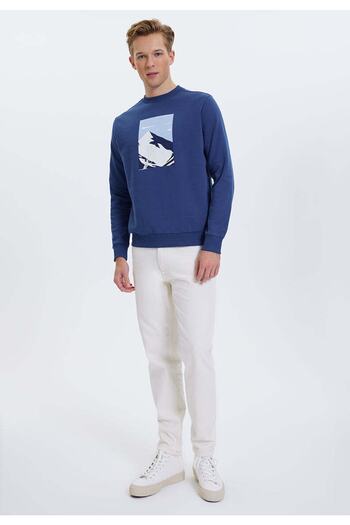 WESTMARK LONDON Erkek %100 Pamuk Baskılı Bisiklet Yaka Sweat Better Cotton