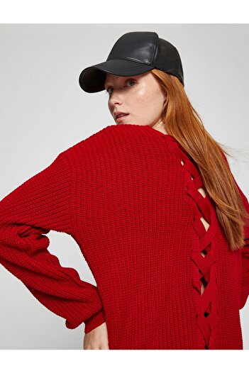 Koton Knitted Sweater V Neck
