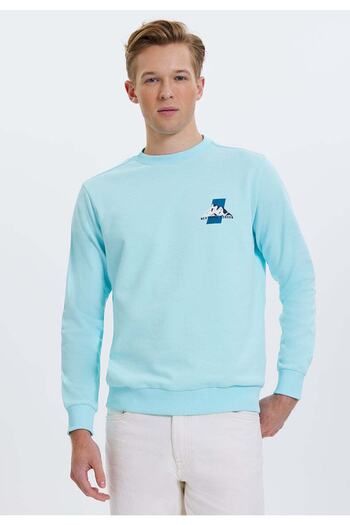 WESTMARK LONDON Erkek %100 Pamuk Baskılı Bisiklet Yaka Sweat Better Cotton
