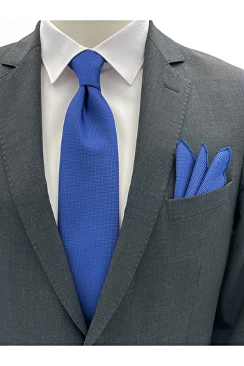 Brianze Blue Tie Handkerchief Set