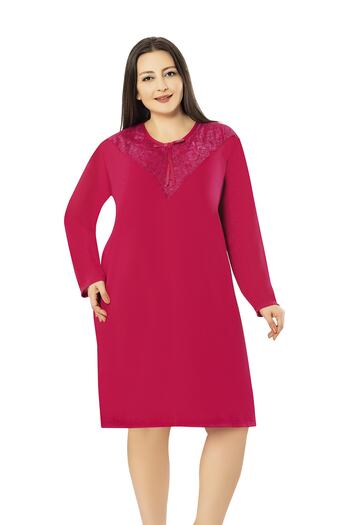 BNM Plus Size (King Size) Long Sleeve Nightgown