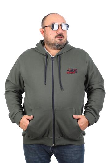 Starbattal Μεγάλο μέγεθος Sweat Hood Ninety One 22724-χακί