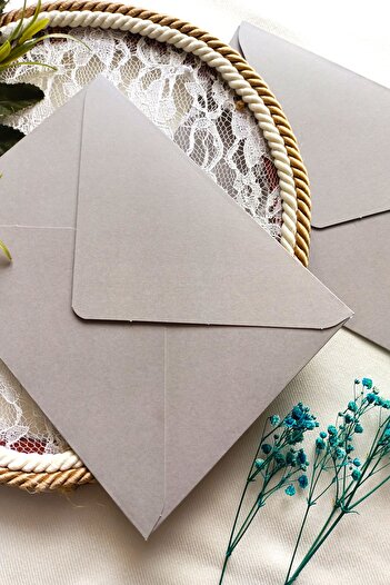 Dekorden Gray Invitation Envelope, 13x18 Cm.