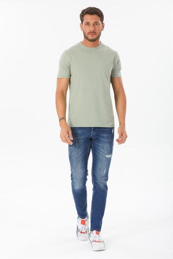 ESPİNA Men's Regular Fit Crew Neck T-shirt