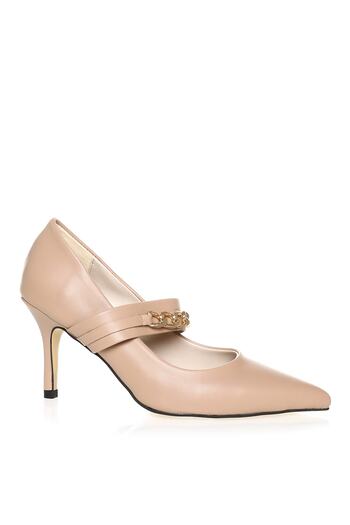 Fabrika Beige Women's Heeled Shoes Latuna