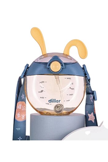 DILLER T4012 330 ml Flask with Straw Blue