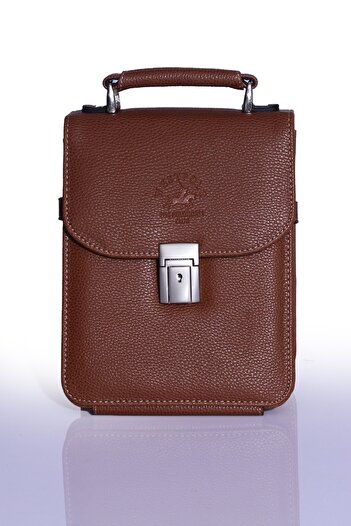By Hakan West Polo 1010 Men's Lockable Vertical Hand and Shoulder Daily Use Business Stylish Design 4 Compartment Bag Tab