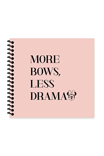 Minnie Mouse 16x15 Lined Notebook - Drama