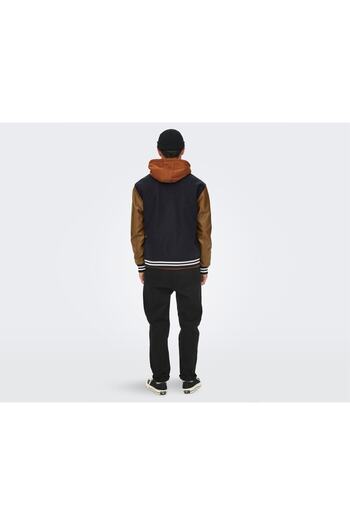 ONLY Ανδρικό casual μπουφάν Onsjay Varsity Jacket Otw 22022572 -σκούρο-ναυτικό 1399,99